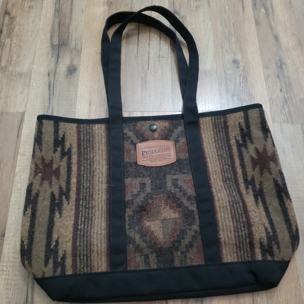 Pendelton Wool southwest print tote